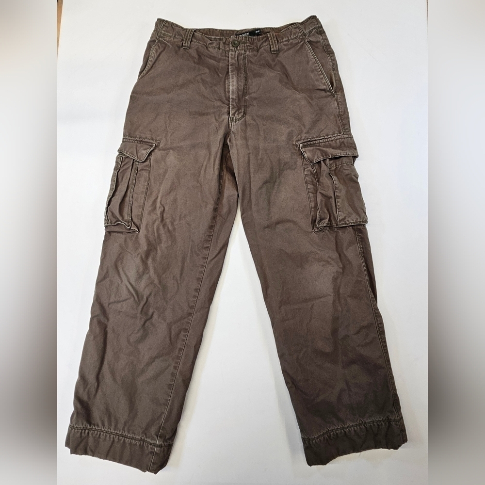 J Crew Cargo Pants Men’s 32x30 Green VTG Y2K Fleece Lined Military Field Heavy